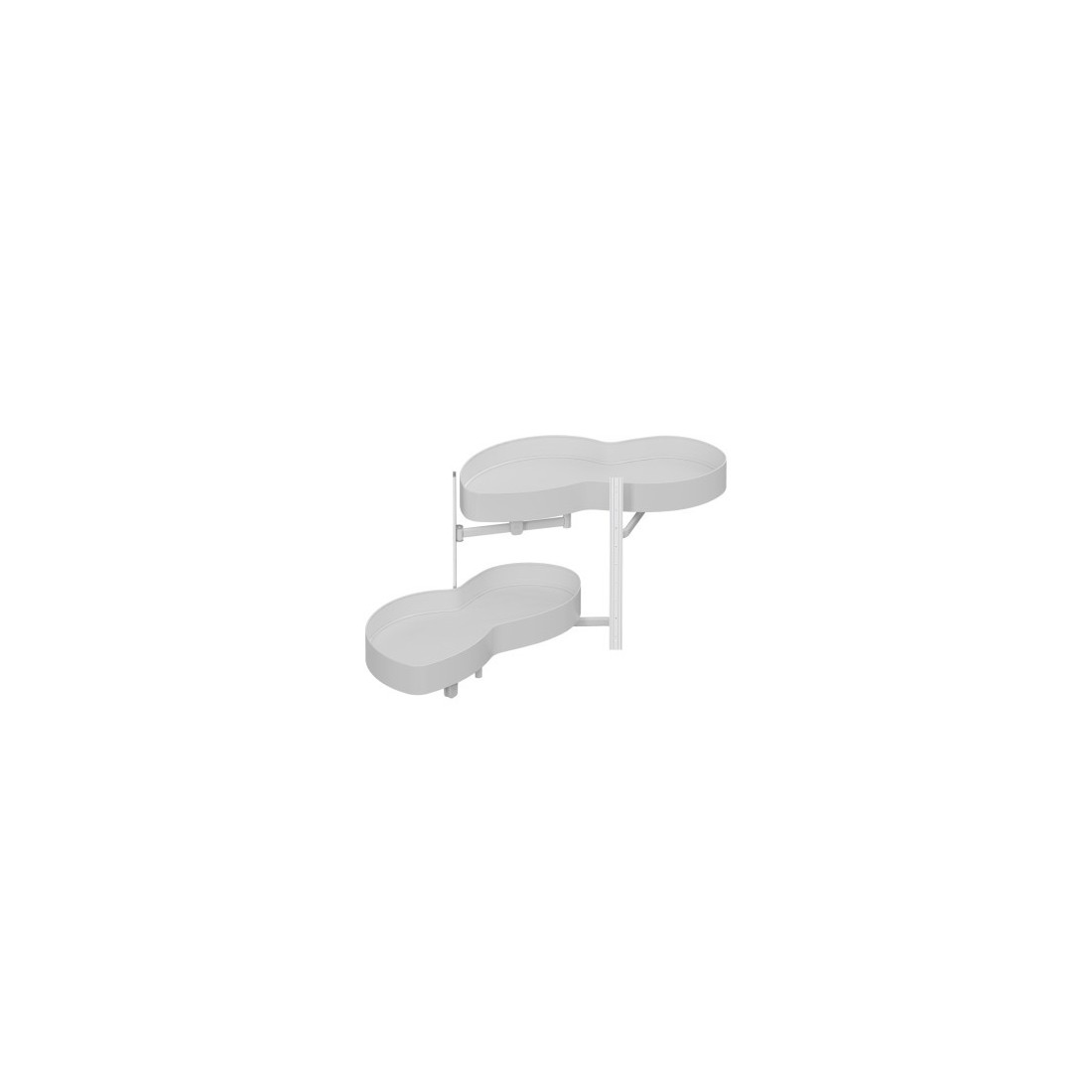 デ*こ様 ino la design キャンバーシム TYPE-HP Kampinis mechanizmas Oval Unique Corner, 450, kairė,baltas | UAB
