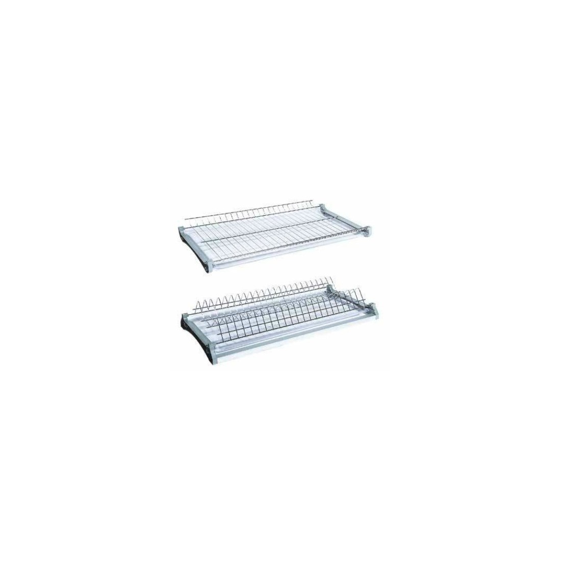 VARIANT 3 dish rack of 2 parts with a frame and tray, 450, chrome